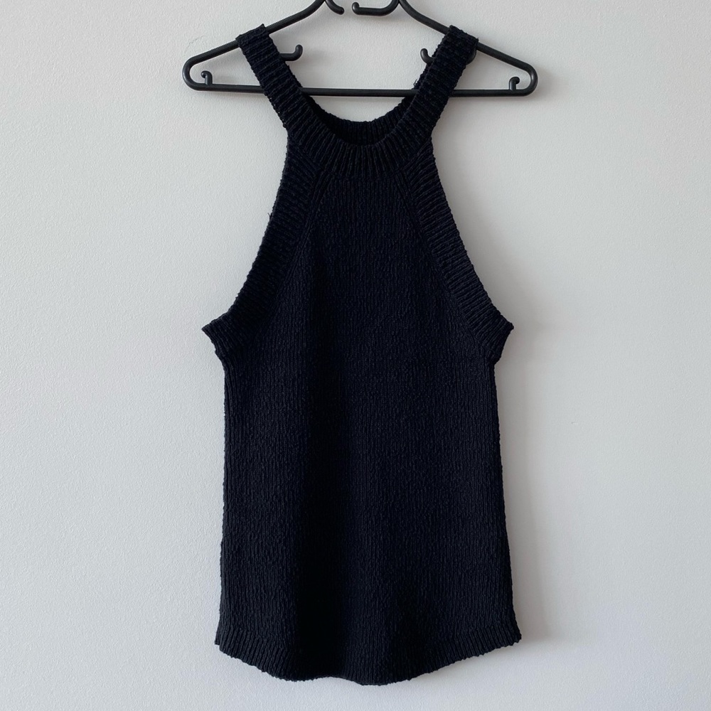 🌼 French Connection - Black Knit Top 🌼 - Picture 1 of 6